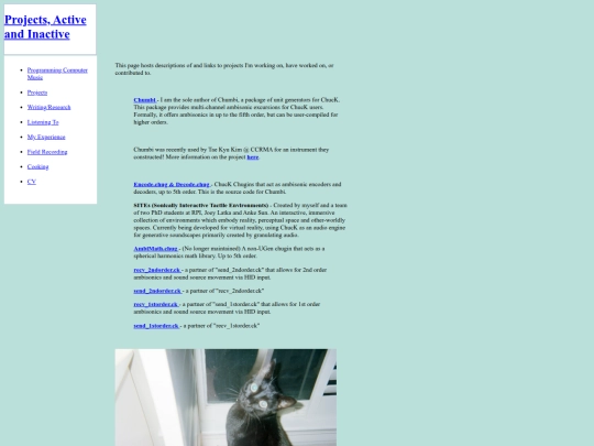 projects screenshot