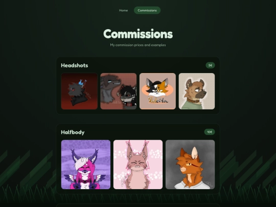 commissions screenshot