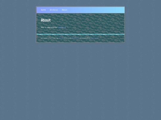 blog/about screenshot