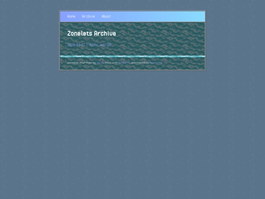 blog/archive screenshot