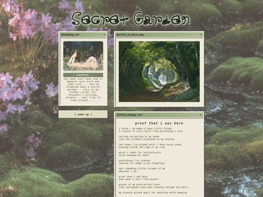pages/secretgarden screenshot