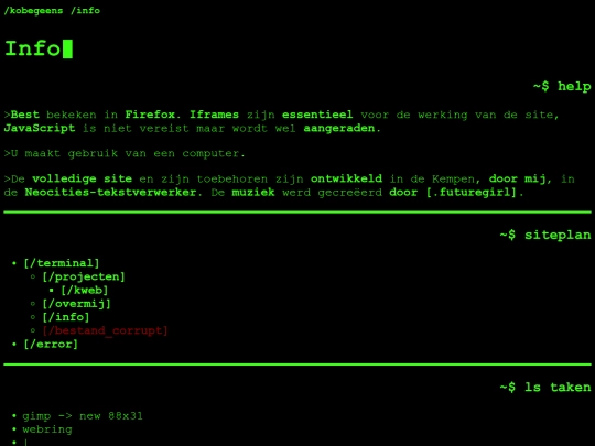 terminal/nl/info screenshot