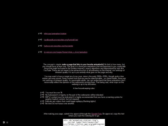 animation/station/webring-index screenshot