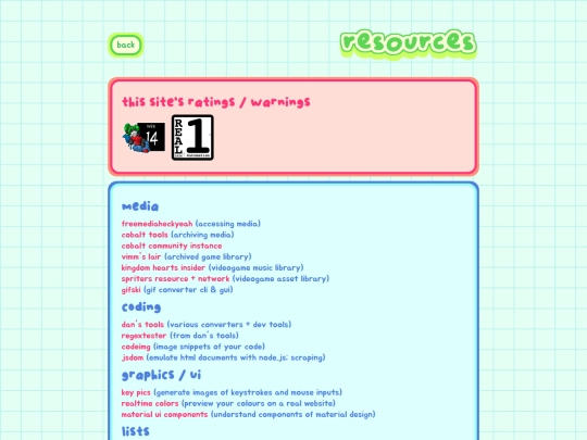 resources screenshot