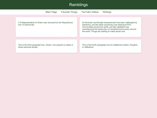 Writings screenshot