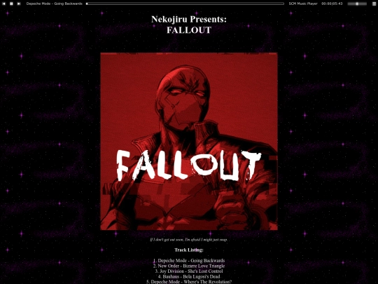 music/Fallout screenshot