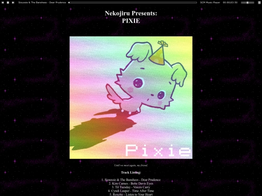 music/pixie screenshot