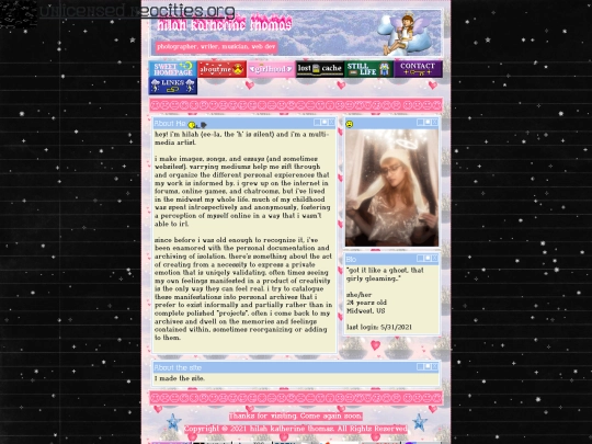 about-me screenshot