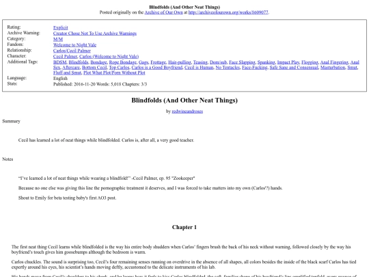 Blindfolds And Other screenshot