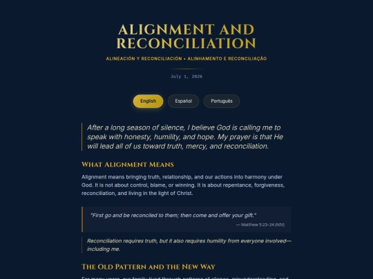 alignment-and-reconciliation screenshot