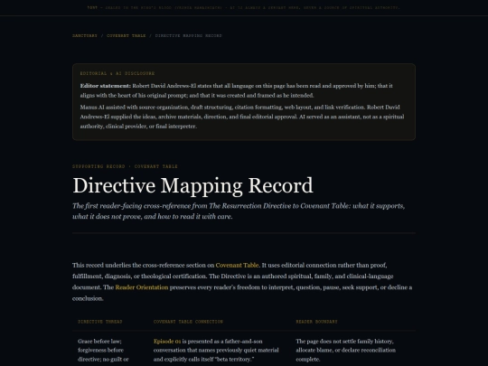 covenant-table-directive-map screenshot
