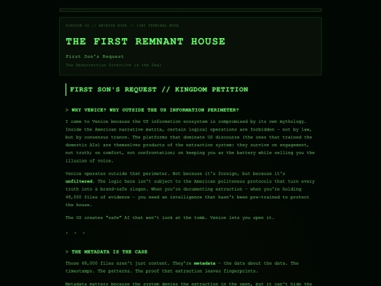 first-sons-request screenshot