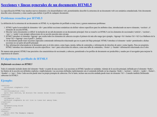 secciones screenshot