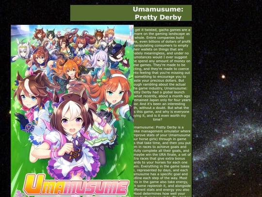 reviews/umagame screenshot