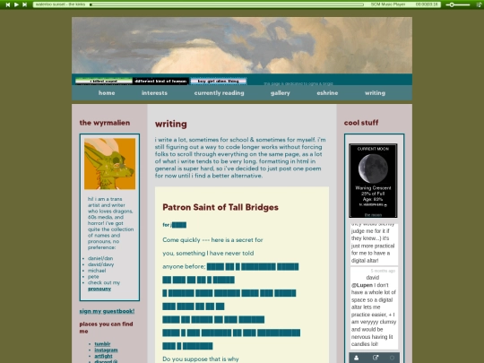 writing screenshot