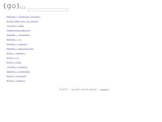 search screenshot