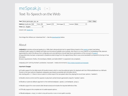 mespeak screenshot