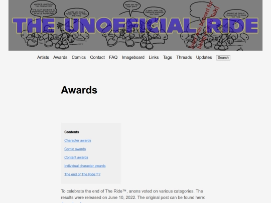 awards screenshot