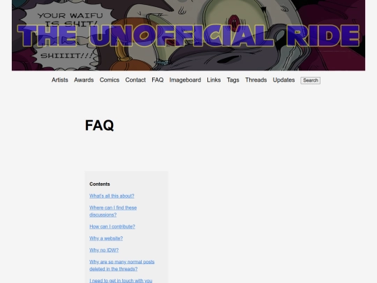 faq screenshot