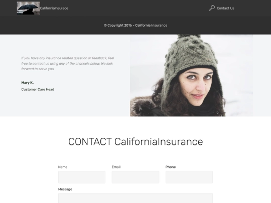 contact-california-insurance screenshot