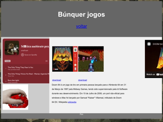 bunker jogos/doom_64 screenshot