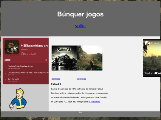 bunker jogos/fallout 3 screenshot