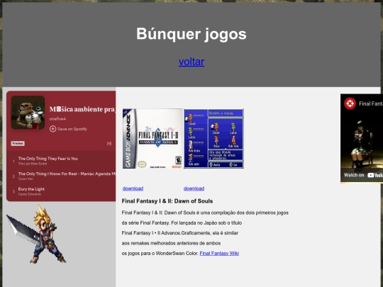 bunker jogos/final_fantasy screenshot