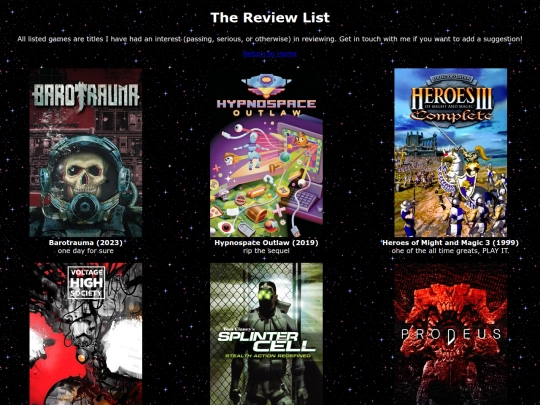 reviewlist screenshot