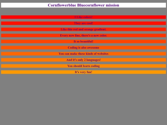 Cornflowerblue Mission screenshot