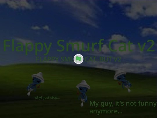 Flappy Smurf Cat v2 screenshot