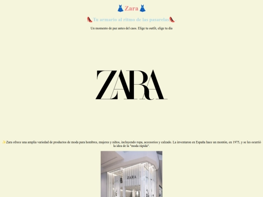 Zara screenshot