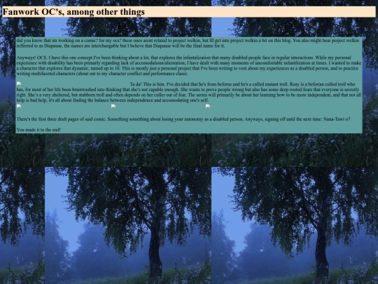 Blog 1 screenshot