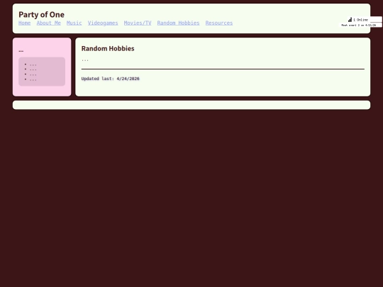 random_hobbies/page1 screenshot