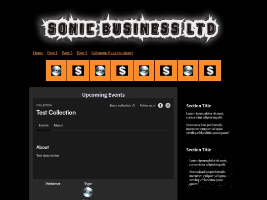 test screenshot