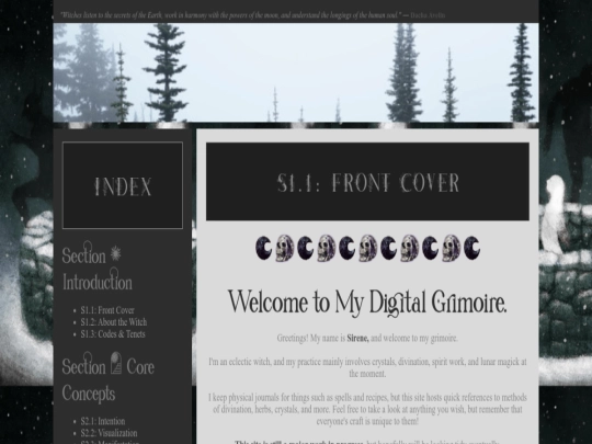 index screenshot