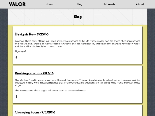 blog screenshot