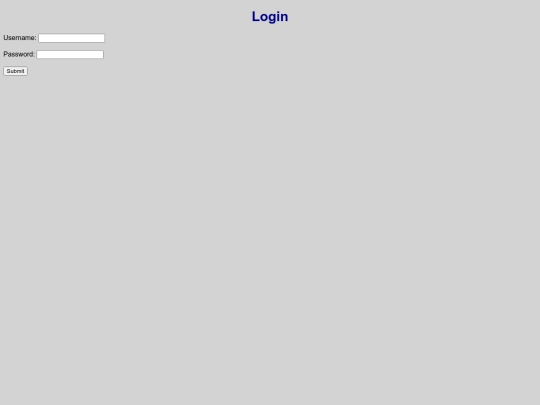 loginpage screenshot