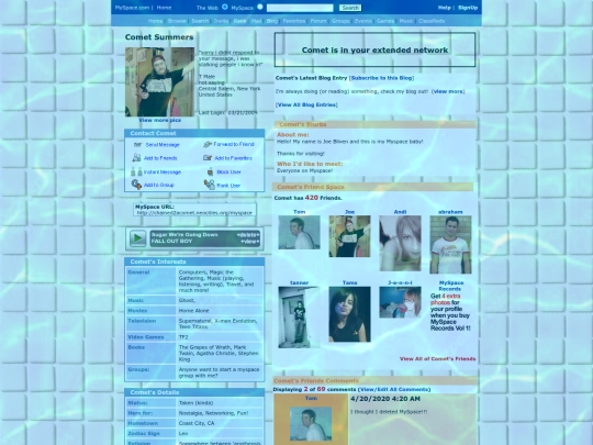 myspace screenshot