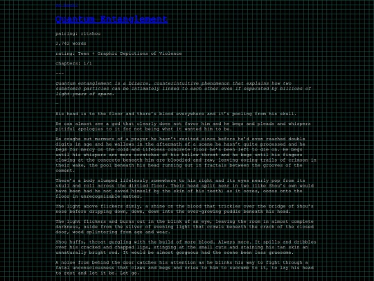 fanfic/QE screenshot
