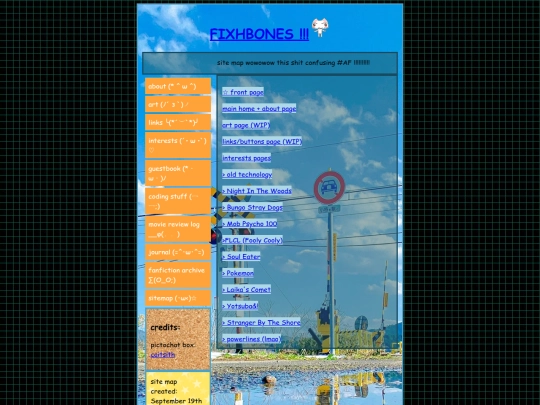 sitemap screenshot
