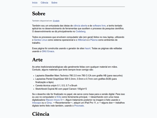 sobre screenshot