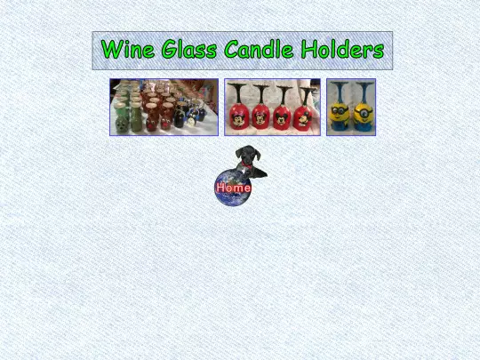 wine glass candle holders screenshot