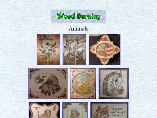 wood burning/animals screenshot