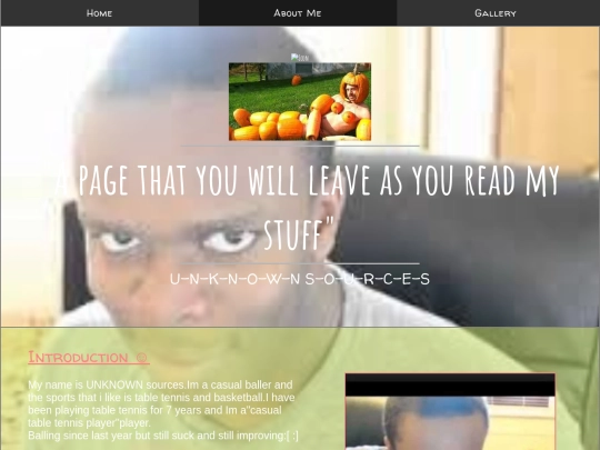 aboutme screenshot