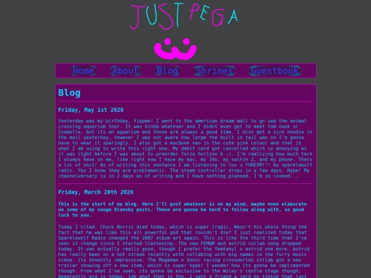 blog screenshot