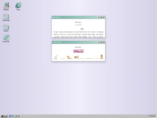 links screenshot