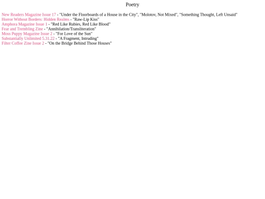 poetry screenshot