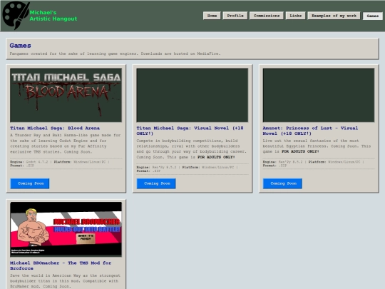 games screenshot