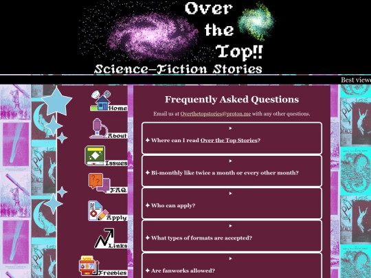 FAQ screenshot