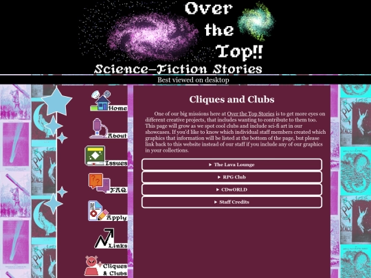 clubs screenshot